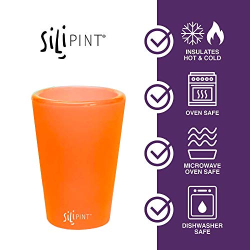 Silipint Silicone Shot Glasses Set, Unbreakable, Reusable, FreezerSafe