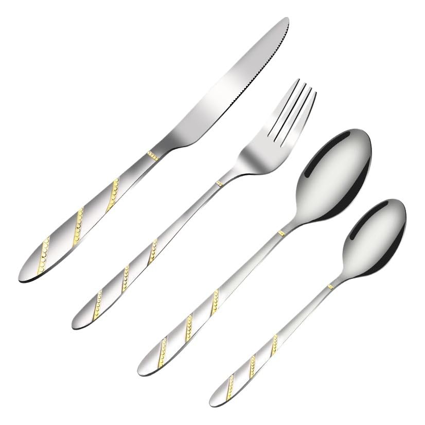 Set Cubiertos Cocina 24 Piezas Acero Inox