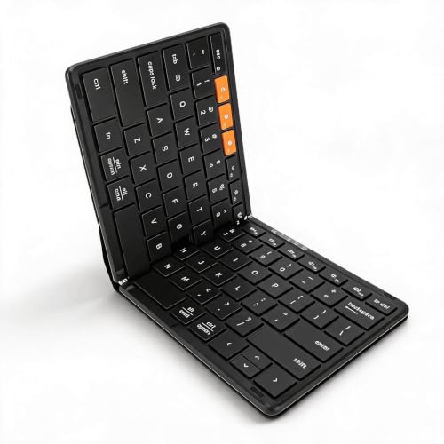 Teclado inalámbrico de modo dual para solucionar la falta de espacio en viajes