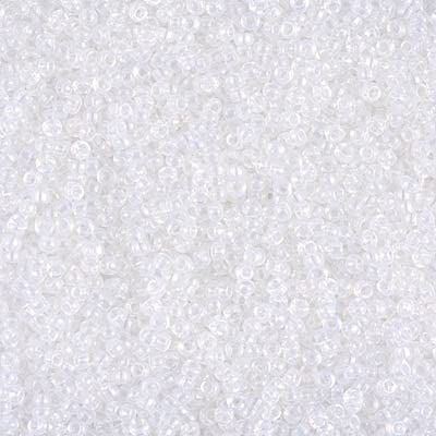 White Opal 15/0 Round Miyuki Seed Beads Apx 8.2g Tube