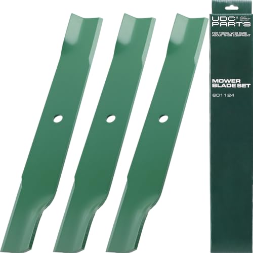 UDC Parts 601124 Mower Blades Replacement for Hustler Raptor SD 54 SDX XD X XL FasTrak 54 Inch 797696 Hustler Blades 601124X Super Z XR7 934760 932558 933101 934604 937797 935833/3 Pack Low Lift