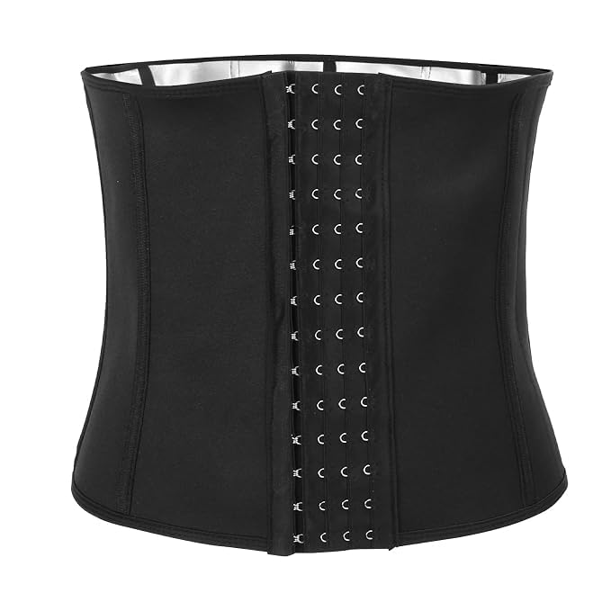 GSHIV Waist Trainer Corset Belt for Women, Beige, Hook Closure Tummy Control, Postpartum Support, Breathable Fabric, Adjustable Hooks, Body Shaper, S Deal