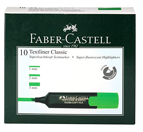 Faber-Castell Textliner – Pack of 10 (Green)