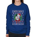 All+Every Betty Boop Christmas with Pudgy Women's Sweatshirt