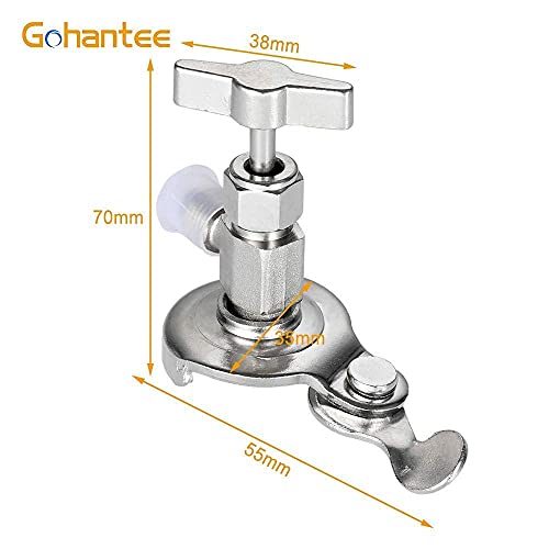 Gohantee R134A Can Tap With Refrigerant Ball Valve Adapter 1/4" Sae, Dispensing Valve Bottle Opener, Universal Refrigerant Dispenser Valve Tool, 1/4 Sae For R12 R22 R502 Air Conditioning #TOP4