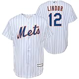 Francisco Lindor New York Mets MLB Kids Youth 8-20 White Home Player Jersey (18-20)