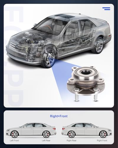 Image of ECCPP Wheel Hubs Assembly Front HA590139 for Lexus GS300 2006, for Lexus | GS350 2007-2017, for Lexus IS250 2006-20 Wheel Bearing Hubss w /ABS 2pcs