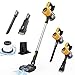 Squaeltirs Cordless Stick Vacuum Cleaner,Compatible with Dewalt 20V Battery,3-in-1 Upright Handheld Stick Vacuum,Brushless Motor,150000r/min,Great for Pet Hair Carpets & Hard Floors (No Battery)