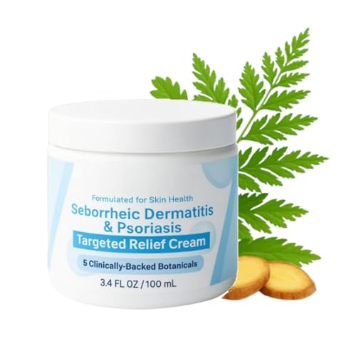 Calvris Advanced Seborrheic Dermatitis & Psoriasis Treatment Cream, Scalp Relief Balm, Beard Recovery Cream, for Soft and Soothed Scalp and Skin Natural Ingredients for All Skin Types