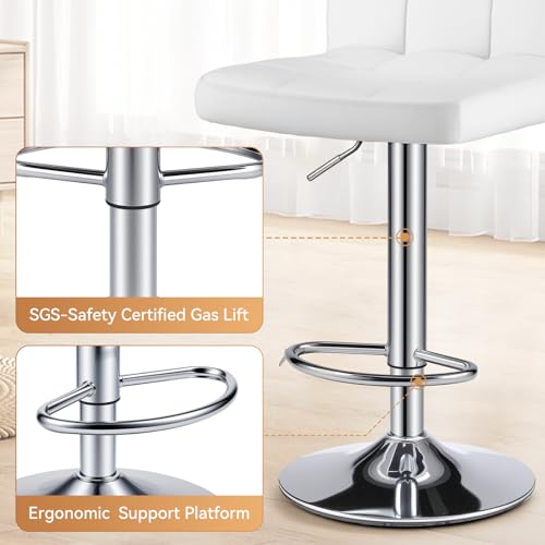 Image of OLIXIS Bar Stools Set of 2, 24 inch Counter Height Bar Chairs for Kitchen