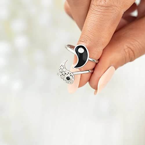 You are The Yin to My Yang Ring Set, 2pcs Best Friends You Me Yin Yang Ring,Yin Yang Matching Couple Rings Set,Yin Yang Tai Chi Paired Ring Set (7)3