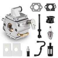 Vergaser für Stihl MS180/MS170/C1Q-S57/017/018 Kettensäge, 1130 120 0603 Ersetzen, Mit Benzin/Öl Schlauch Filter, Zündkerze und Luftfilter Tune Up Kit