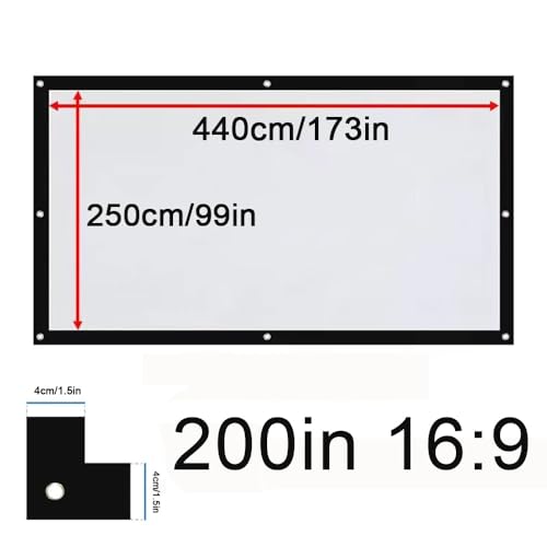Pantalla de proyección portátil 200 pulgadas 16:9 miniatura 2