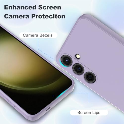 Image of Back Cover for Samsung Galaxy S23 Plus 5G | Full Camera Protection | Premium Liquid Silicon Case | Flexible Bumper Case for Samsung Galaxy S23 Plus 5G (Purple)