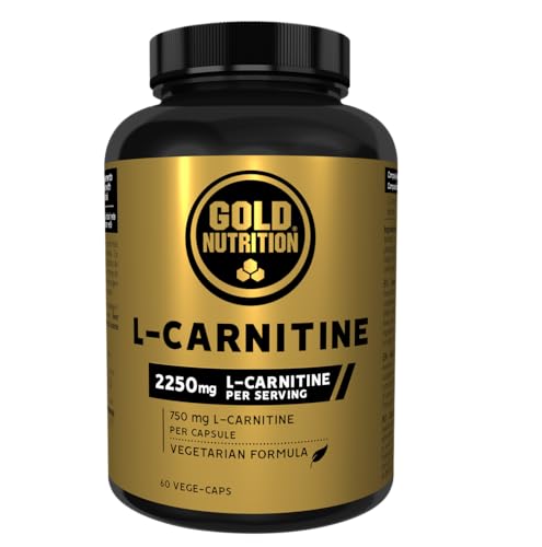 GOLDNUTRITION L-CARNITINE 750 MG | 60 Cápsulas | Ayuda al cuerpo a producir Energía, mejorar el Rendimiento Deportivo y Perder Peso