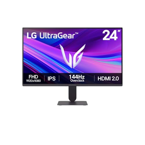 LG Monitor 24 Pulgadas Gamer Ultragear G4 IPS FullHD Overclock De 144 Hz, Compatible con Nvidia G-Sync 99%, Tiempo de Respuesta 1ms