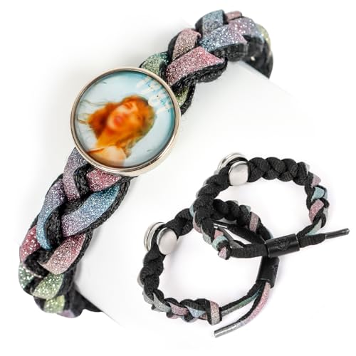 KufaerBeam Taylor Bracelet avec citations pour amateurs de musique, cadeaux pour les fans, filles, adolescentes, filles, femmes, bracelets mignons, Adjustable size, Acrylique, Non