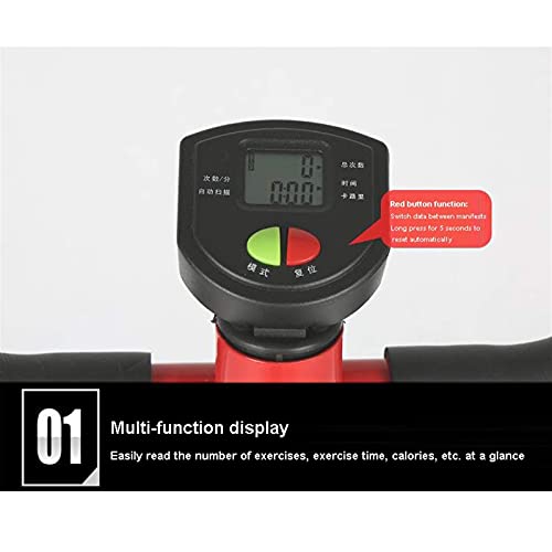 Image of Mini-Stepper Swing Stepper Adjustable Stepper Aerobic Twist Stair Stepper Exercise Fitness Workout Machine with LCD Screen and Safety Handlebars