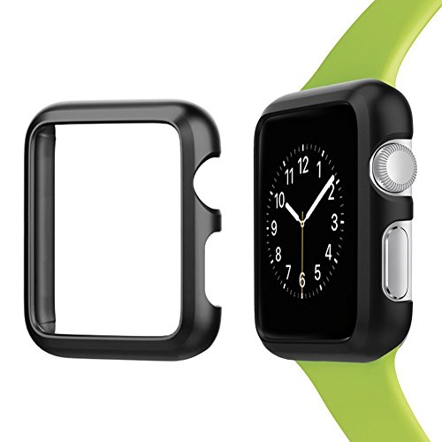 Josi Minea Apple Watch [42Mm] Aluminum Protective Shell Bumper Case Cover - Premium Anti-Scratch & Shockproof Shield Guard For Apple Watch Series 3, 2 & 1-42Mm [ Black ] #TOP3