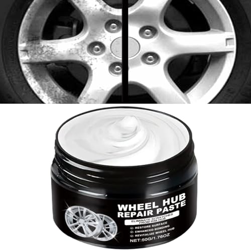 ホイールハブクリーム 50g,ホイールスクラッチ修復クリーム - 効果的なタイヤペースト セダン RV オフロード車用 整備とメンテナンスに最適