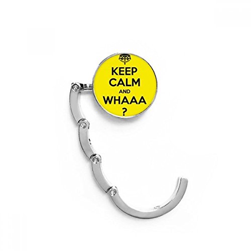 Colgador plegable de bolso para escritorio con divertido vector amarillo