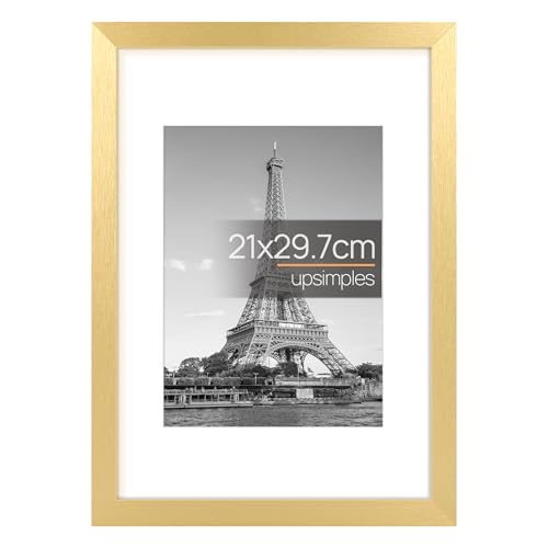upsimples 額縁 軽量 A4 壁掛け フレーム29.7x21cm