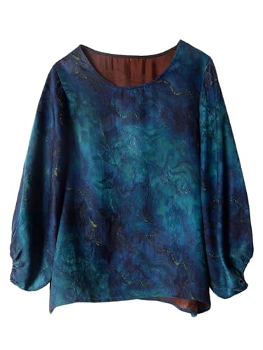 Chemisier jacquard en soie femme haut de gamme imprimé traditionnel HangErFeng 343