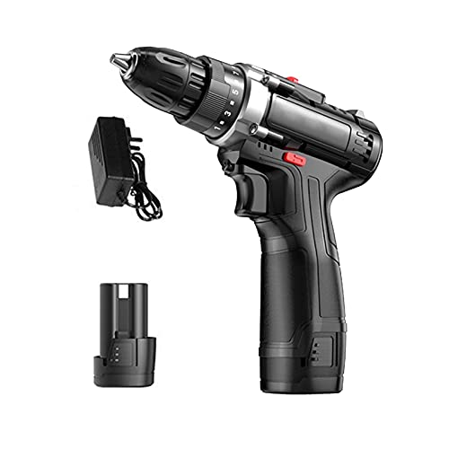 Chrom-Vanadium-Stahl Schlag-Akku-Bohrschrauber Elektro-Schraubendreher Haushalt 12vf Lithium-Bohrmaschine… – Bild 5