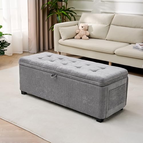 2BYF Storage Ottoman Bench with Lift Top, End of Bed