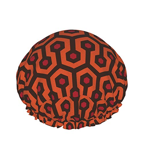 Shower Cap Braids Reusable for Women Men, Overlook Shower Cap Hair Bonnet Double Layer Waterproof Reusable Bath for All Lengths Women Men and Kids