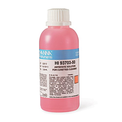 Hanna Instruments HI 93703-50 Cuvette Cleaning Solution for Checker HC, 230mL Bottle
