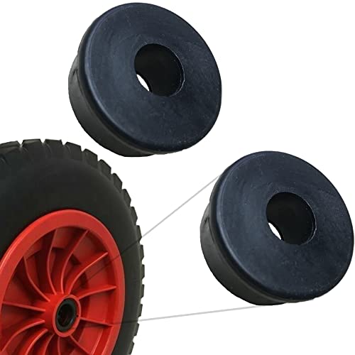 PU 14" Puncture Proof RED Wheelbarrow Wheel Tyre 3.50-8 foam filled + AXLE By KetoPlastics 6 PU 14" Puncture Proof RED Wheelbarrow Wheel Tyre 3.50-8 foam filled + AXLE By KetoPlastics - Image 6