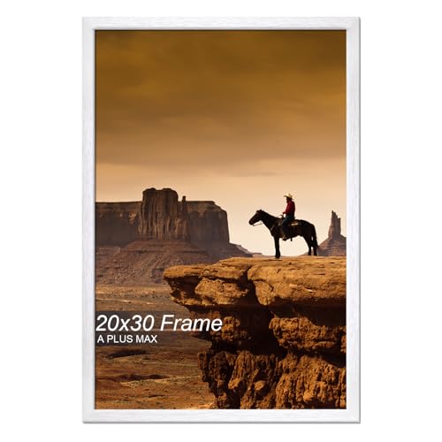 A PLUS MAX 20x30 Picture Frame White Light Weight Wall Mount