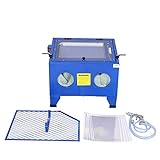 25 Gallon Bench Top Portable Sand Blaster Cabinet Kit,...