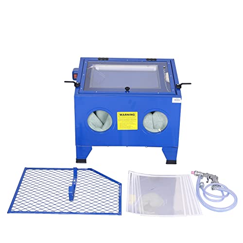 Bench Top Abrasive Blast Cabinet, 25gallon, 80psi, Removes Rust, Grime, and Paint, Great for Automobile Repairman or Anyone Restoring Antique Metal Objects - Thumbnail 3