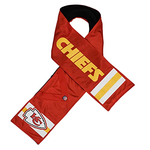 Littlearth NFL Kansas City Chiefs Hero Jersey Scarf Team Color 60 Length x 7.5 Width