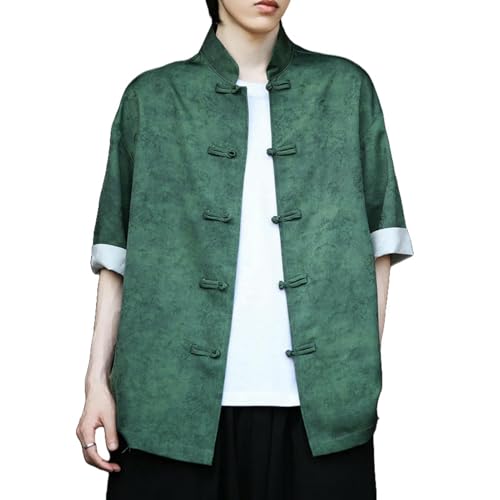 Chemise homme style chinois idéale pour les vacances et soirées d'été détendues