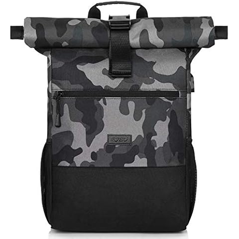 RJEU 17.3" Rolltop Laptop Backpack Cover