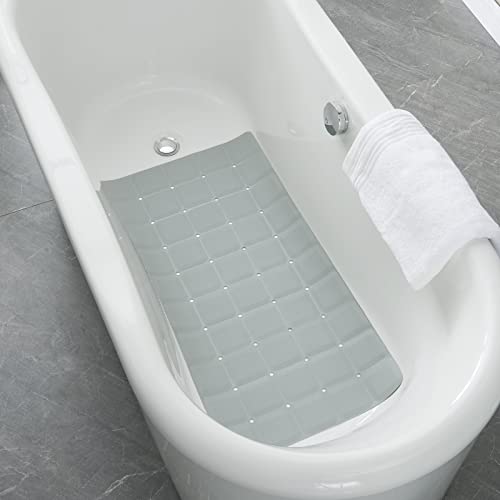 Webos FOLDTUBMAT-459102 Foldable Silicone Bathtub Mat: Jumbo Size Heavy Duty Safety Bath Mat For Tub Without Suction Cups Non Slip Bath & Shower Mat For Textured thumb #4
