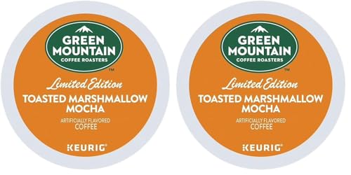 Image of Green Mountain Coffee Roasters Toasted Marshmallow Mocha, Single-Serve Keurig K-Cup Pods, Flavored Light Roast Coffee, 24 Count (Pack of 2)