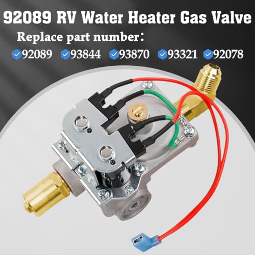 Image of GC10A-4E 92089 RV Water Heater Gas Valve Fits for Atwood 10 Gal Water Heaters with Rogers Solenoid RV Parts Replaces G10-1E, G10-3E, GC10-1E, GC10A-2E，93844, 93870, 93321, 92078