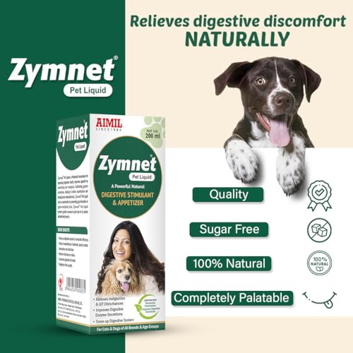 Image of AIMIL Zymnet Pet Liquid | Herbal Pet Liquid For Digestion For Dogs & Cats | 200ml