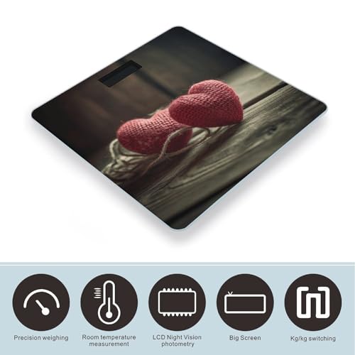 Balanza digital para baño con pantalla LCD y vidrio templado miniatura 3
