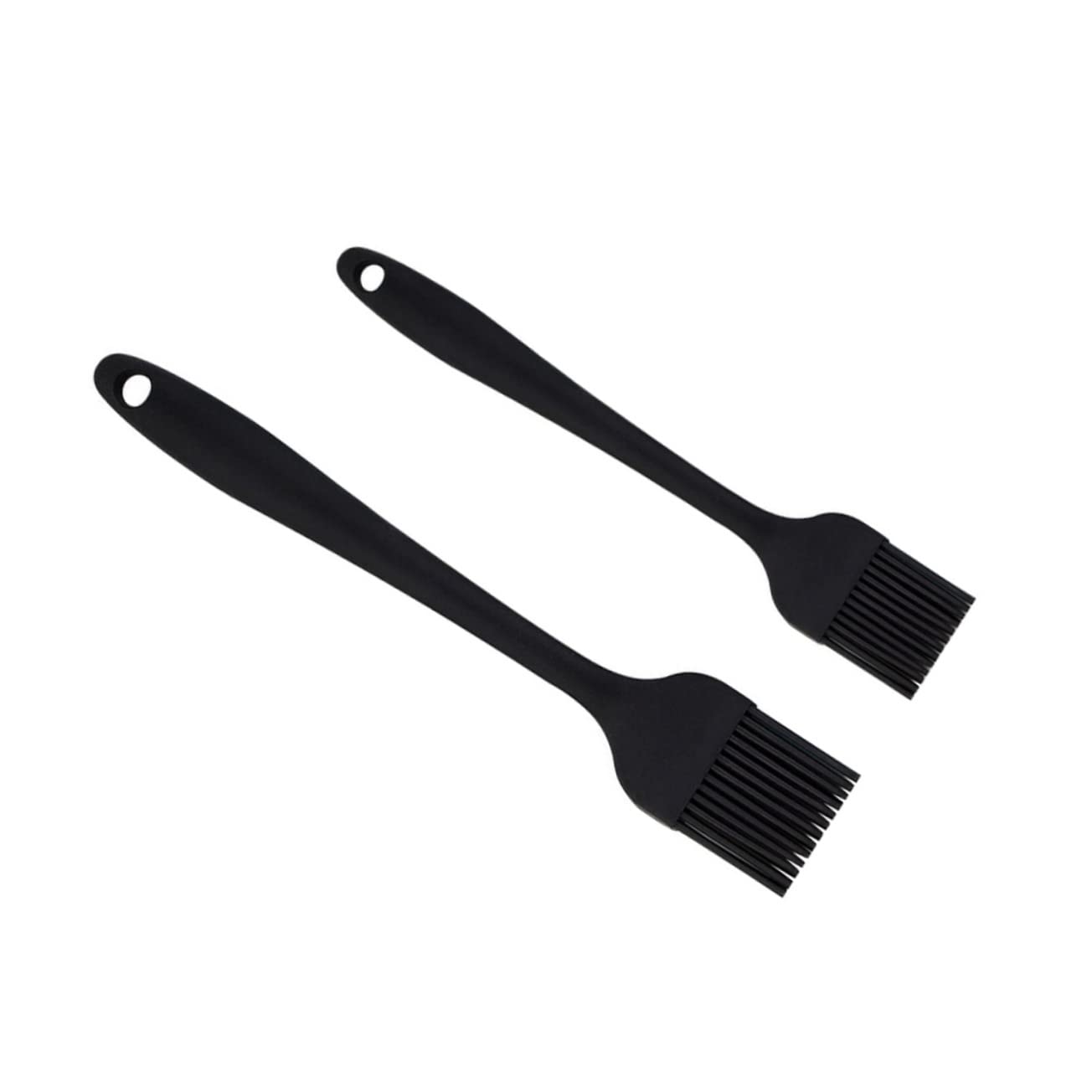 MUCKLILY 2pcs Silicone Oil Brush for Kitchen and Bbq Lightweight Silicone Cooking Brush for Indoor and Outdoor Grilling Essential Barbecue Tool