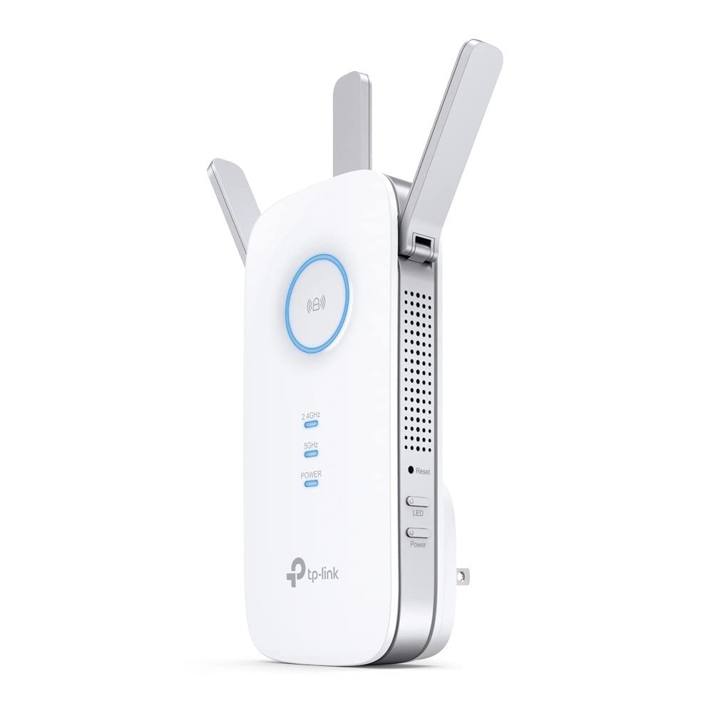 TP-Link RE455 AC1750 WiFi Range Extender with dimensions