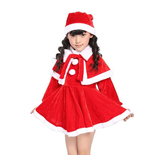 FancyswES8eety Disfraces de Navidad para niños Disfraces de Navidad para niños Disfraces de Navidad para niños y niñas de Papá Noel