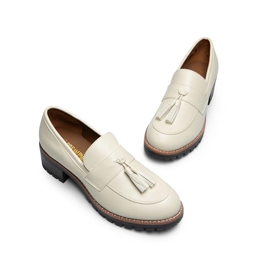 Image of DREAM PAIRS Women's Chunky Loafers Business Casual Shoes