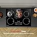 AMZCHEF 30 Inch 10600W Induction Cooktop With 5 BOOST Burners, 9 Levels Electric, Built-in Control by Slide Touchscreen, Child Safety Lock, Independent Timer, No Plug, 240V