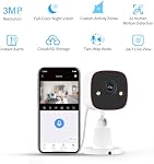 Jennov Outdoor/Indoor Security Cameras 5Ghz/2.4Ghz, 2K HD Wireless WiFi/Color Night Vision/AI Human Motion Detection /2-Way Audio/IP66 Waterproof Pet Dog Cat Baby Monitor Camera for Home Security