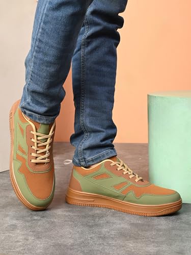 Image of Centrino Men's Sneakers | Cushioned Insole Comfortable Shoes | Trendy & Stylish Modern Sneakers | Durable Lightweight Sole Casual Walking Footwear (8181)